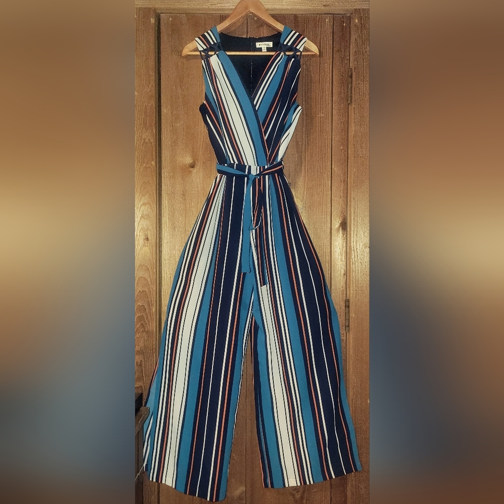 Monteau Multicolor Striped Jumpsuit